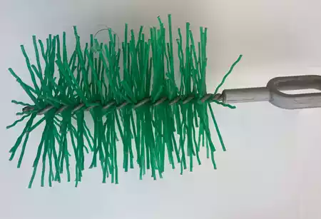 Green Twisted Wire Brush